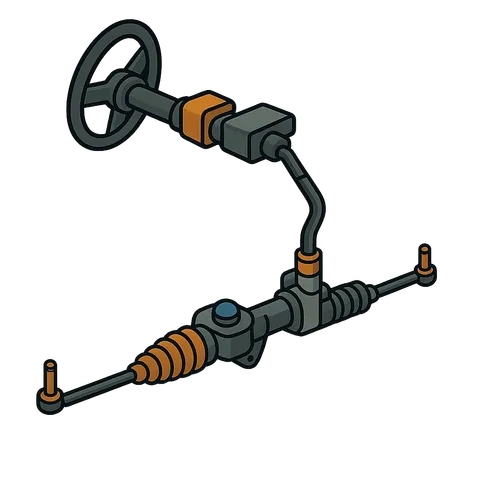 Vairo kolonėlės dalys